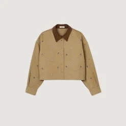 Chemise Courte Strassée