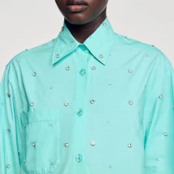 Chemise Dip Dye Strassée