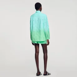 Chemise Dip Dye Strassée