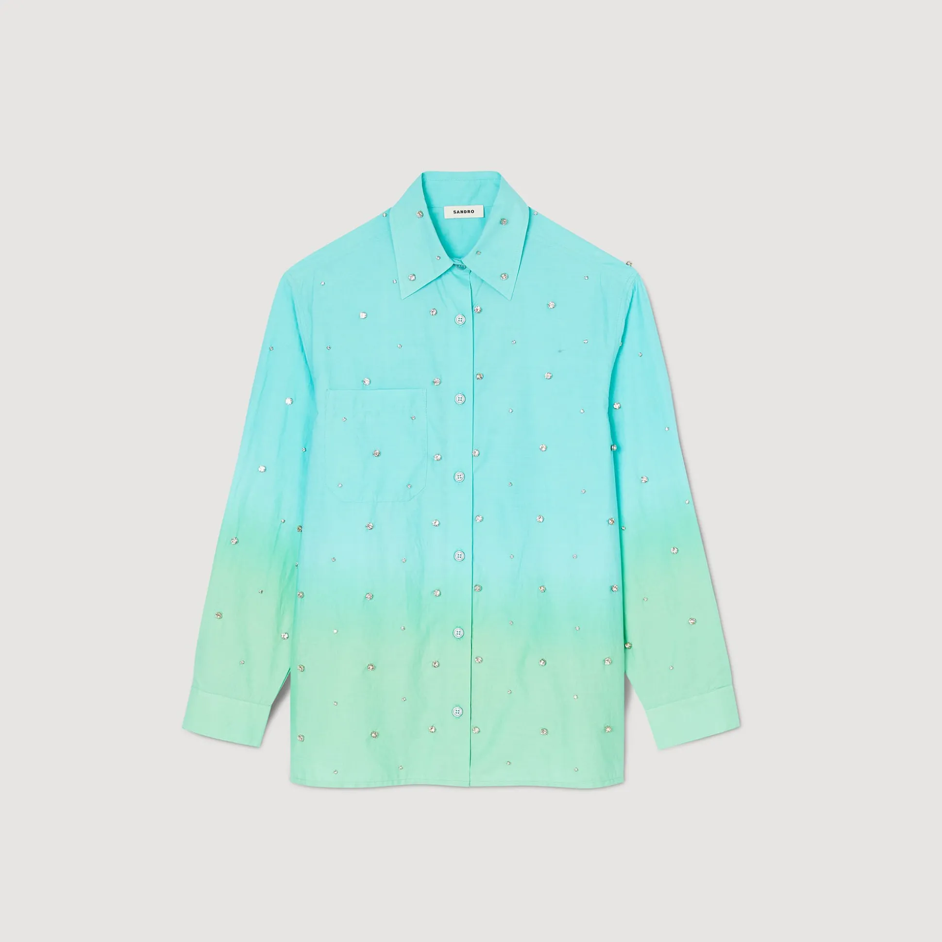 Chemise Dip Dye Strassée