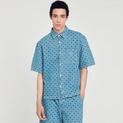 Chemise En Denim Square Cross