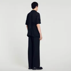 Chemise En Maille à Fleurs