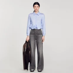 Chemise En Popeline Rayée