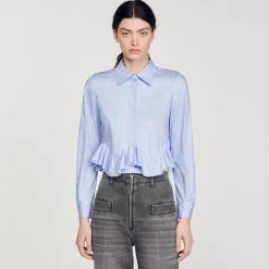 Chemise En Popeline Rayée
