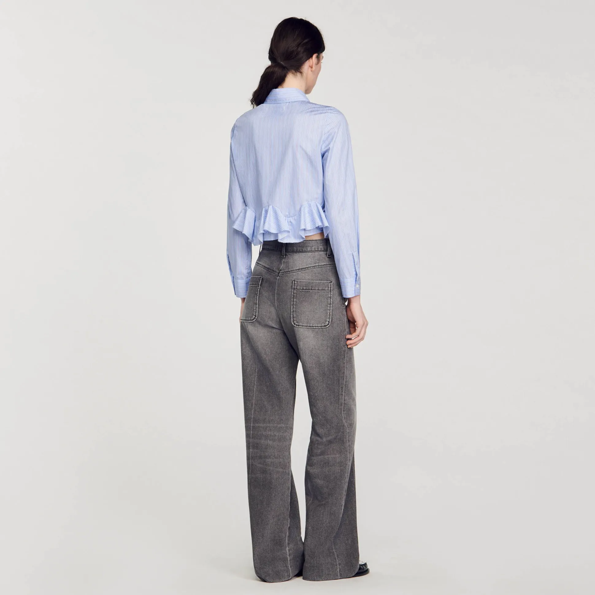 Chemise En Popeline Rayée