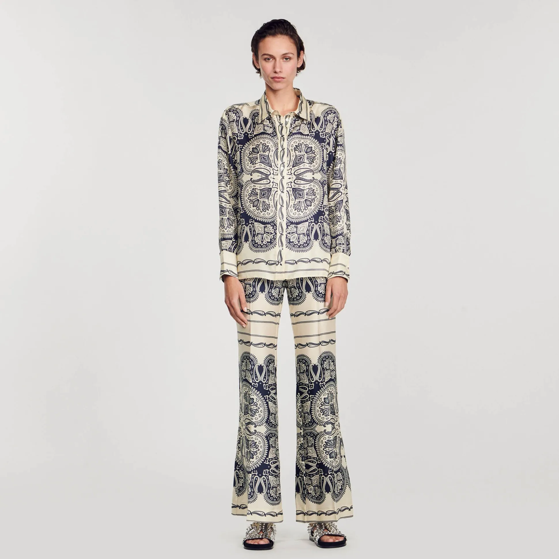 Chemise En Soie Imprimée