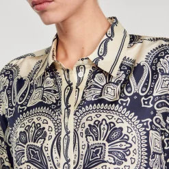Chemise En Soie Imprimée