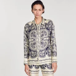 Chemise En Soie Imprimée