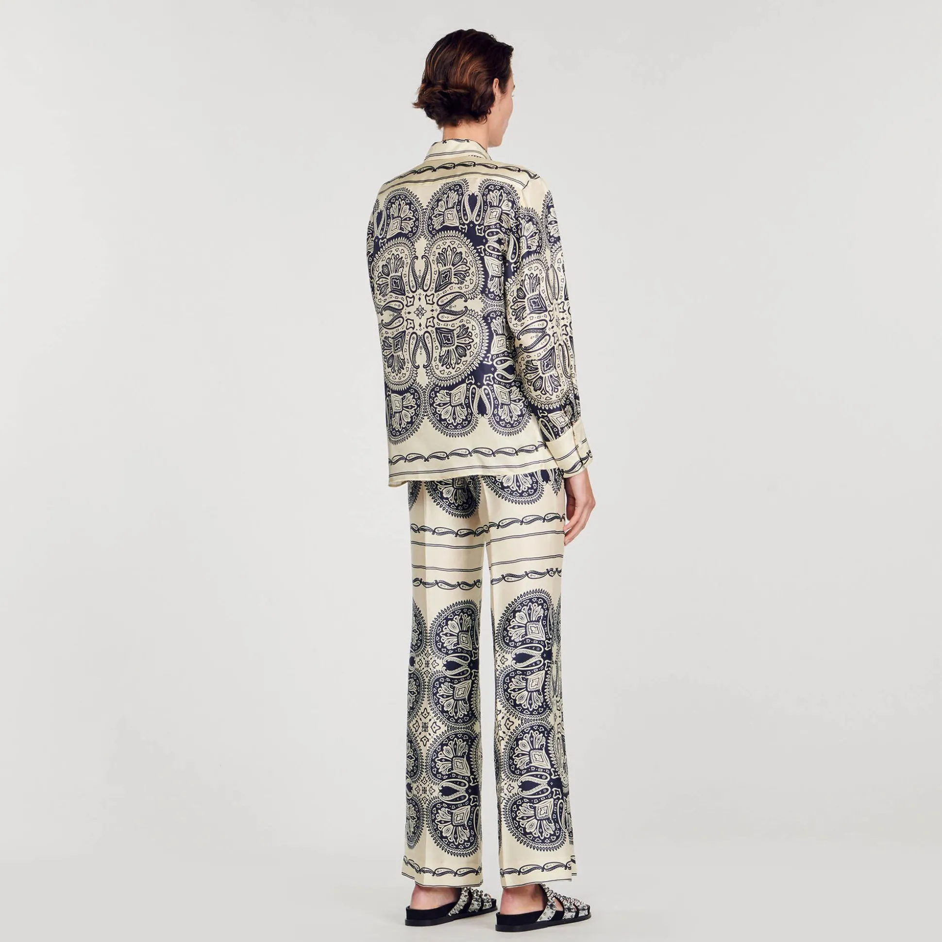 Chemise En Soie Imprimée