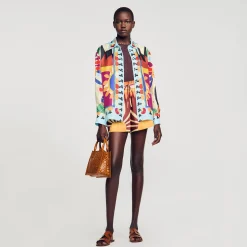 Chemise En Soie Imprimée