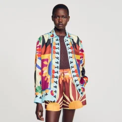 Chemise En Soie Imprimée