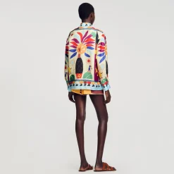 Chemise En Soie Imprimée