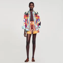 Chemise En Soie Imprimée