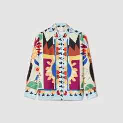 Chemise En Soie Imprimée