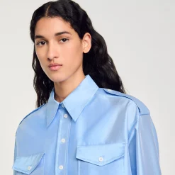 Chemise Large Satinée