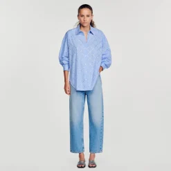 Chemise Oversize à Strass