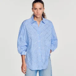 Chemise Oversize à Strass