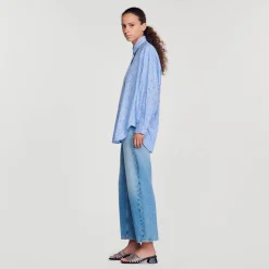 Chemise Oversize à Strass