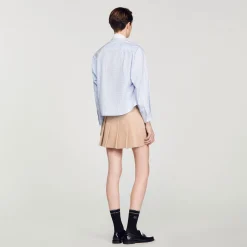 Chemise Rayée à Strass