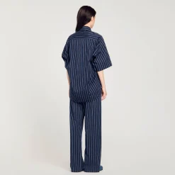 Chemise Strassée à Cravate