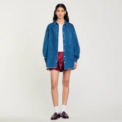 Chemise Strassée En Jean
