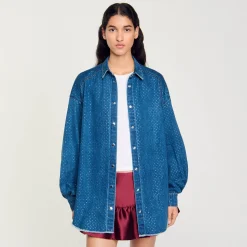 Chemise Strassée En Jean