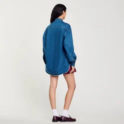 Chemise Strassée En Jean