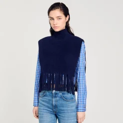 Col écharpe En Maille Velours