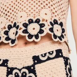 Débardeur En Maille Crochet