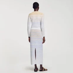 Gilet En Maille Dégradée