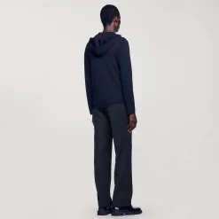 Gilet Zippé Avec Capuche