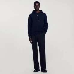 Hoodie Homme Brodé En Coton Biologique