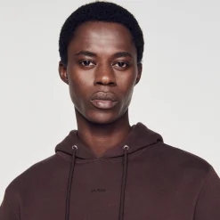 Hoodie Homme Brodé En Coton Biologique