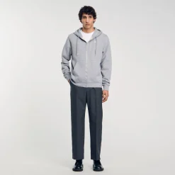 Hoodie Homme Brodé En Coton Biologique