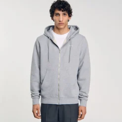 Hoodie Homme Brodé En Coton Biologique
