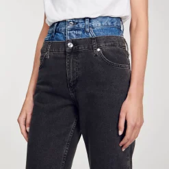 Jean Double Ceinture Bicolore
