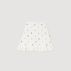 Jupe En Maille Ornée De Charms