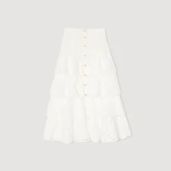 Jupe Longue En Broderie Anglaise
