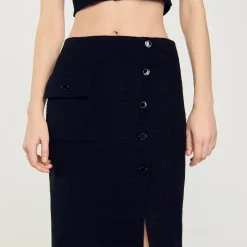 Jupe Midi En Tweed