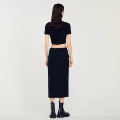 Jupe Midi En Tweed