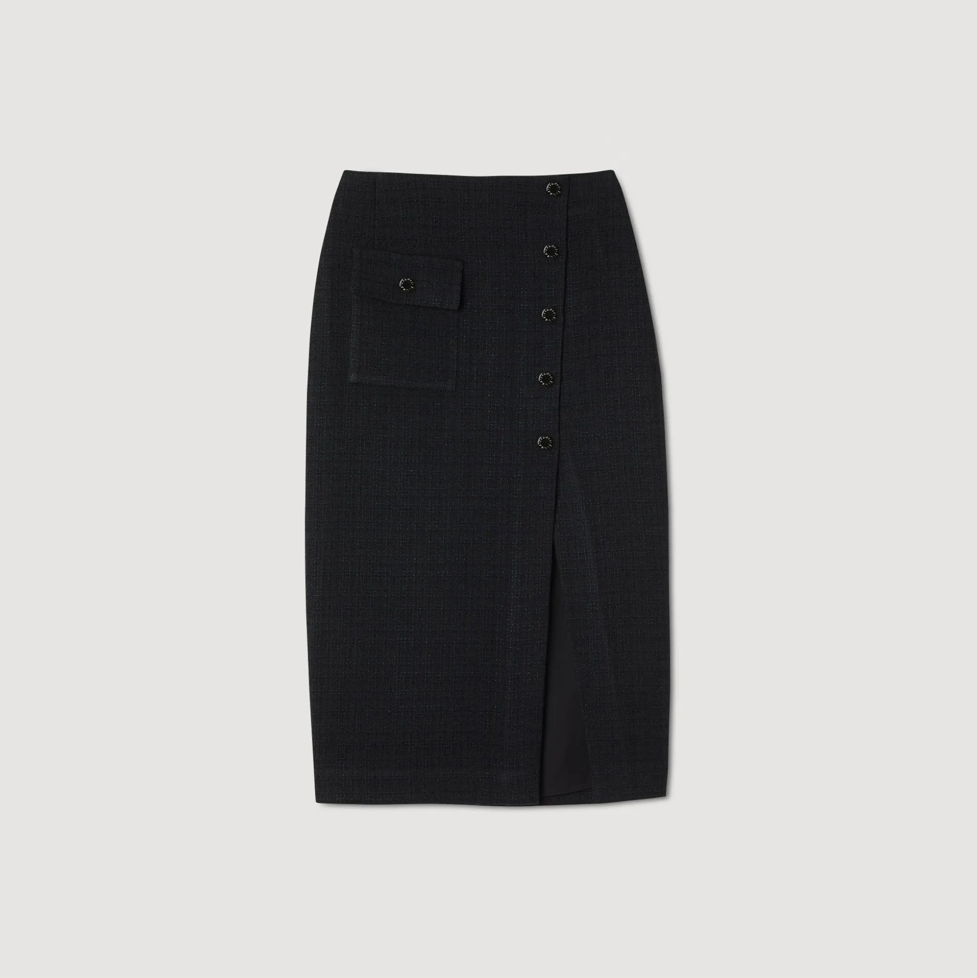 Jupe Midi En Tweed
