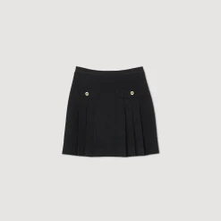 Jupe Plissée En Tweed