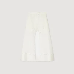 Jupe Short Longue En Lin Mélangé
