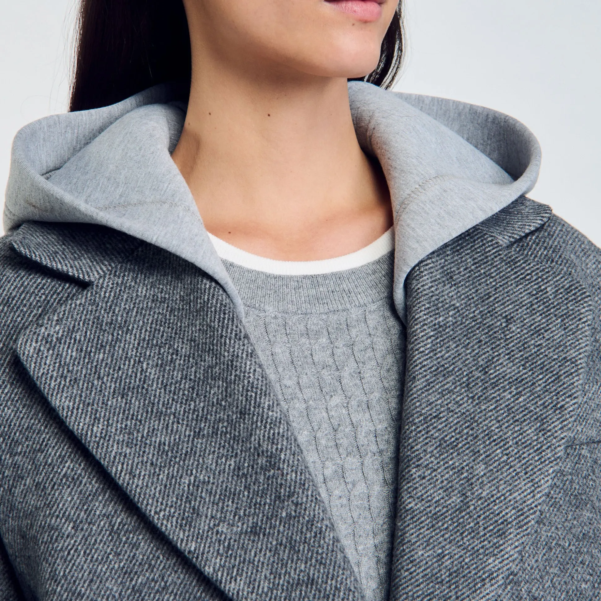 Manteau à Capuche Amovible