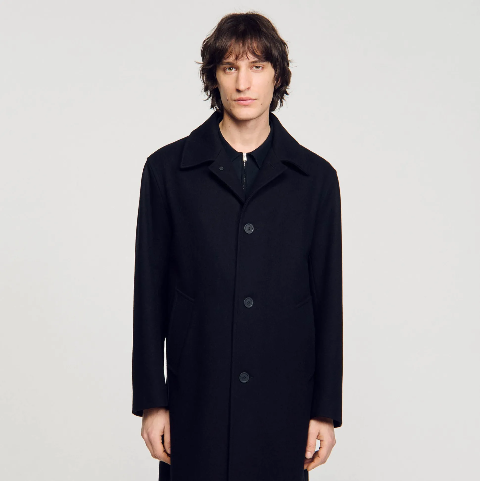 Manteau En Drap De Laine