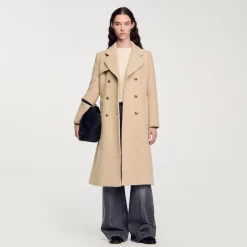 Manteau Long à Boutonnage Croisé