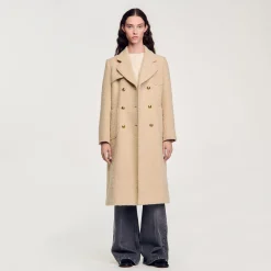 Manteau Long à Boutonnage Croisé