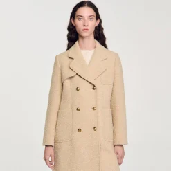 Manteau Long à Boutonnage Croisé
