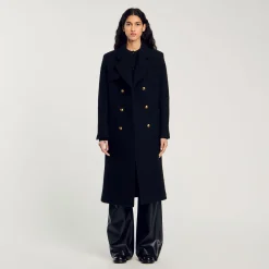 Manteau Long à Boutonnage Croisé