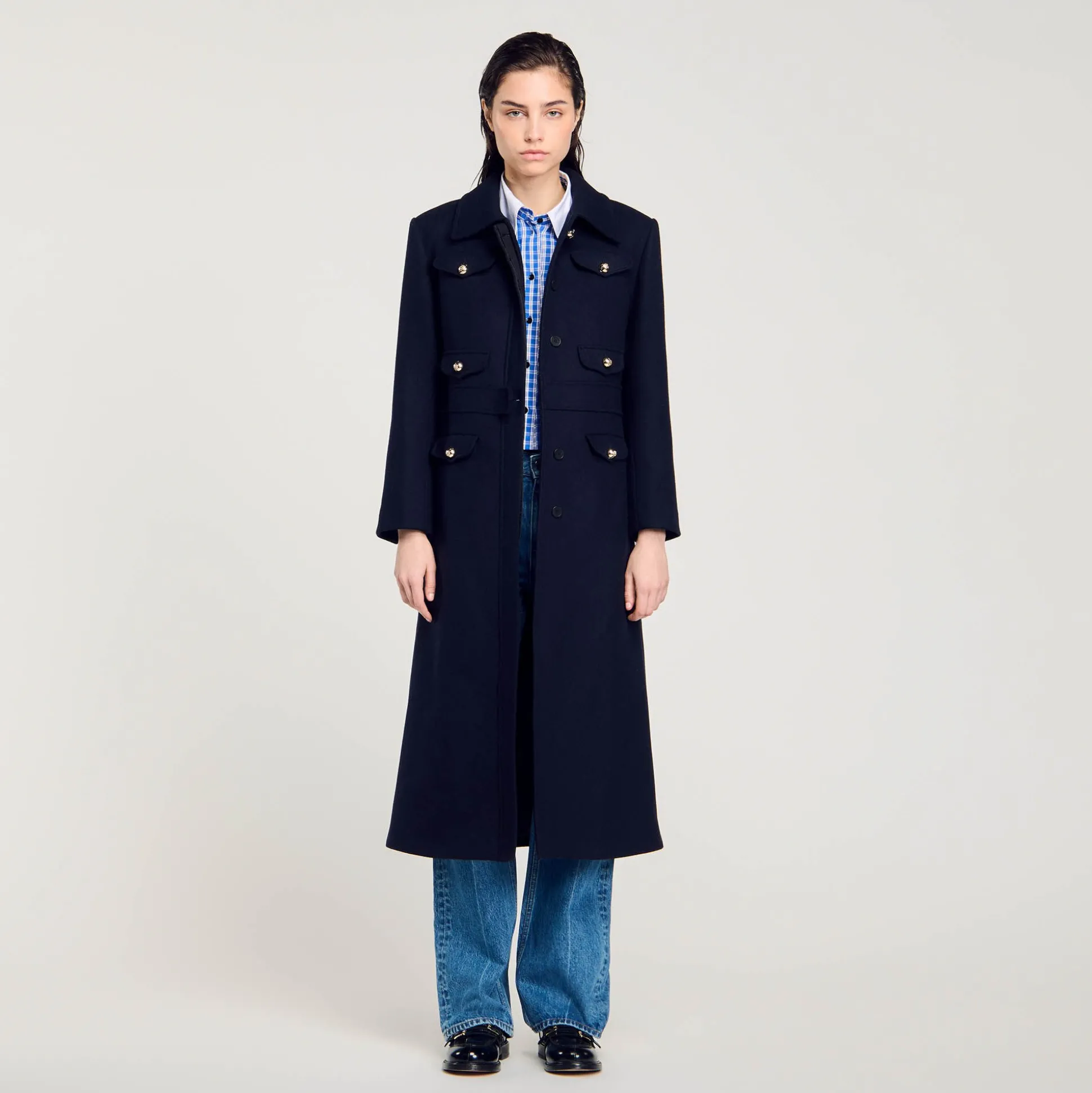 Manteau Long Cintré